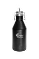 Polar Camel 64 oz. Black Vacuum Insulated Growler with Swing-Top Lid - LGR642